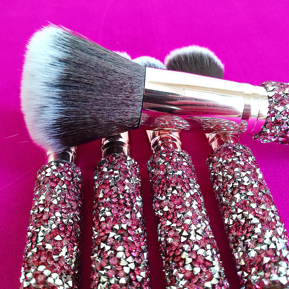 10 IN 1 Diamond Inlaid Handmade Custom Makeup Brush