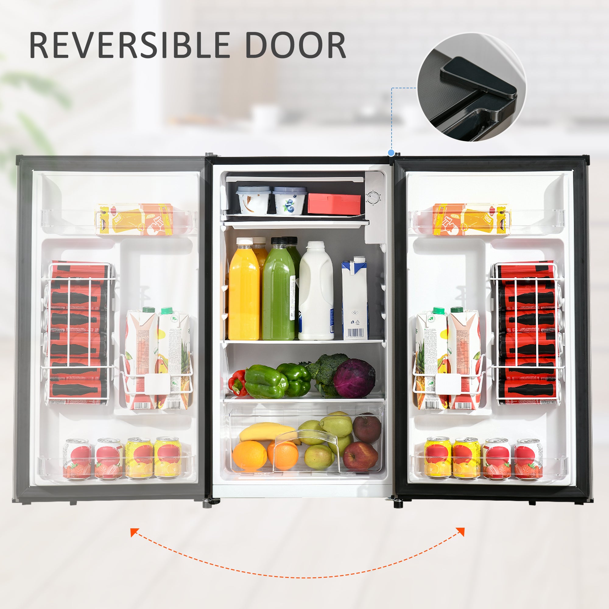 Mini Fridge with Freezer